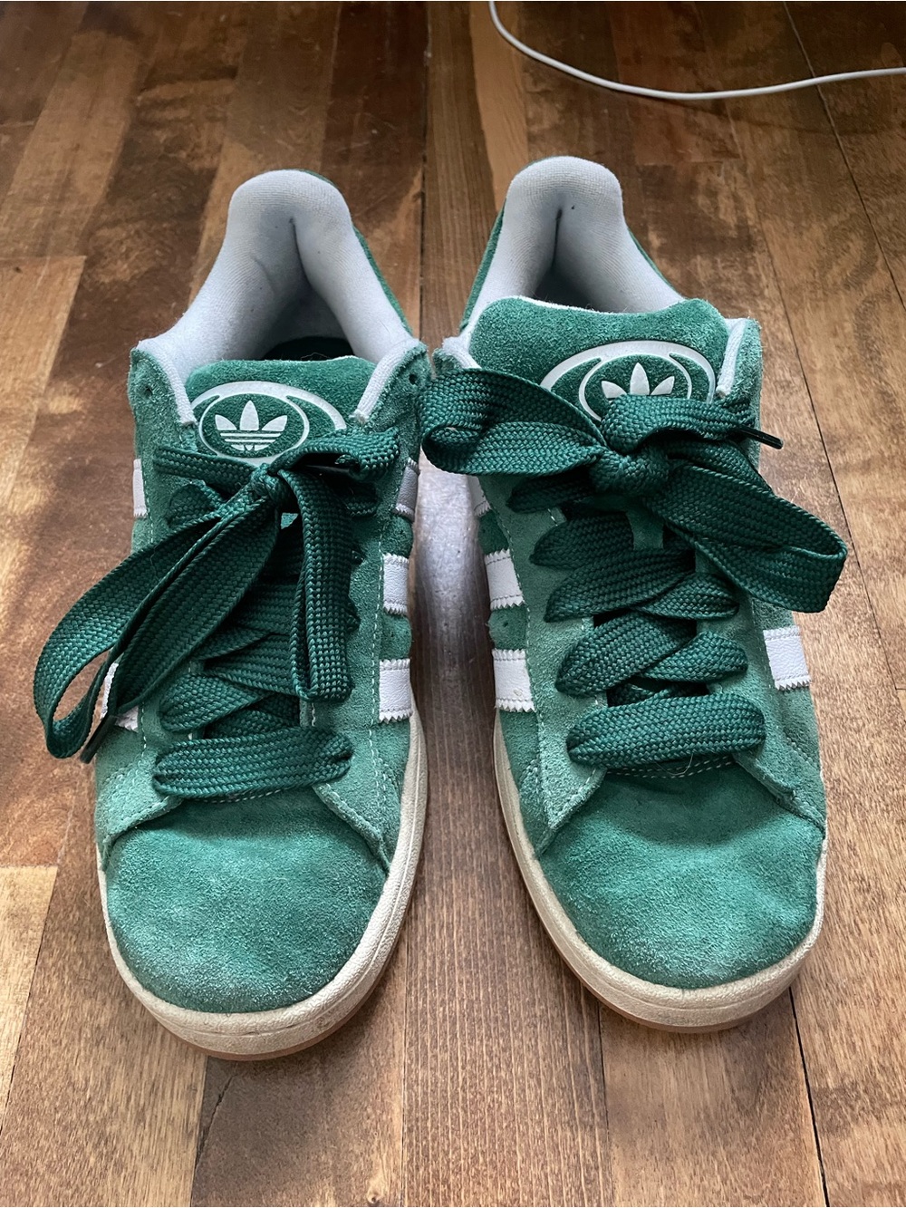 Adidas campus green suede sneakers 8.5M